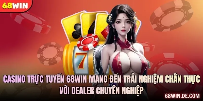 Casino trực tuyến 68WIN mang đến trải nghiệm chân thực với dealer chuyên nghiệp